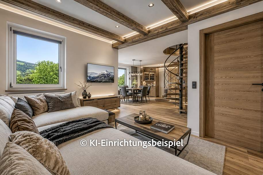 Dachgeschosswohnung mit Turmzimmer und Panorama-Ausblick, Wohnung-kauf, 460.000,€, 6370 Kitzbühel