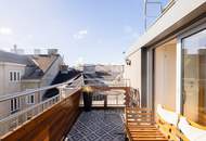 Sonniges Wohnjuwel im Dachgeschoß – Maisonette mit Terrassen nahe Kutschkermarkt