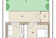 Erstbezug! 3-Zimmer-Wohnung, ca. 69 m², EG mit Terrasse &amp; Garten für Anleger