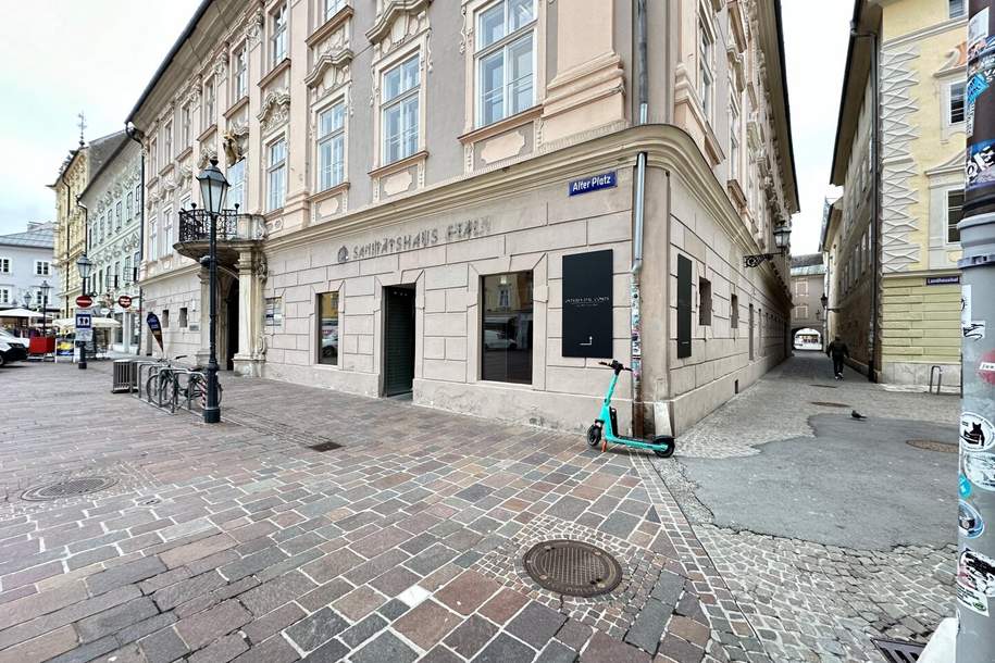 Repräsentative, denkmalgeschützte Geschäftsfläche im Herzen von Klagenfurt, Gewerbeobjekt-miete, 2.083,46,€, 9020 Klagenfurt(Stadt)