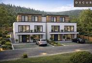 | Exklusives Doppelhaus am Bartberg in Pressbaum | Panoramalage mit Blick auf den Wienerwaldsee &amp; direkter Waldrandlage | Schlüsselfertig |
