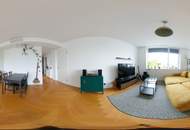 "Exklusives Wohnerlebnis im stilvollen Dachgeschoss mit Donaublick und Garage am Anfang der Rasumofskygasse"