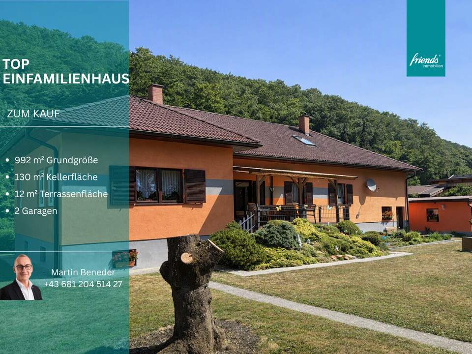 Top gepflegtes Einfamilienhaus mit KELLER & GARAGEN