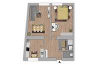 Vollsanierte 2-Zimmer-Wohnung mit ausgezeichneter Infrastruktur