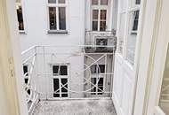 AM GRABEN-NÄHE, 95 m2 Altbau mit Balkon, 2 Zimmer, Komplettküche, Wannenbad, Parketten, 4. Liftstock, Flügeltüren, Spiegelgasse
