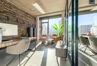 Lichtdurchflutetes Design Loft mit 2 Terrassen in der Brotfabrik Wien!