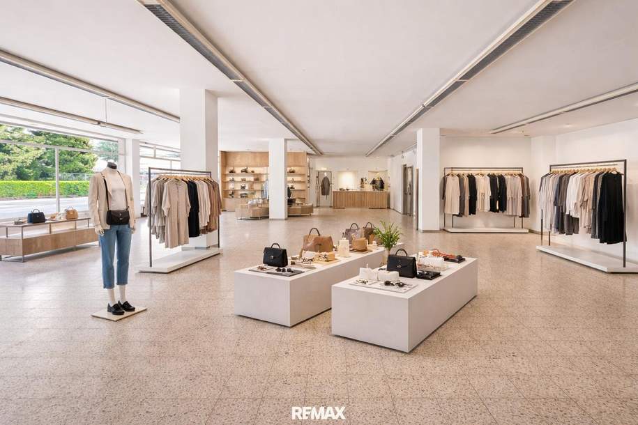 Attraktives Geschäftslokal in Klagenfurt – 417 m² Verkaufsfläche in Top-Frequenzlage mit Schaufenster &amp; Parkplätzen, Gewerbeobjekt-miete, 3.940,83,€, 9020 Klagenfurt(Stadt)
