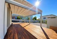 Kleines Paradies am privaten Badesee – modernes Haus mit mediterranem Garten & Traumterrasse