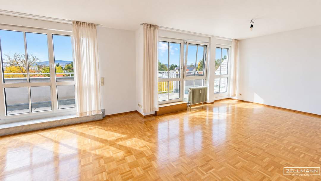 Platz für mehr – Terrassen-Maisonette mit Weitblick & 4-Zimmer-Potenzial | ZELLMANN IMMOBILIEN