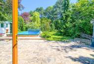 Grüne Oase in Prestige-Lage, Stilvilla mit ca. 1.600 m² Grund, Gästehaus, 2 Garagen und großem Pool