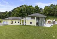 Modernes Wohnparadies in Alleinlage mit Gästehaus, Halle, Weinkeller & mehr – ca. 60.000 m² Grundstück