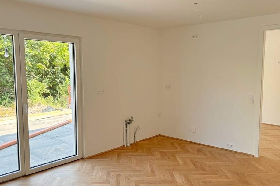 Moderne Architektur inmitten der Natur - Hochwertige 2-Zimmer Wohnung mit Garten und Terrasse!, Wohnung-kauf, 350.000,€, 1210 Wien 21., Floridsdorf