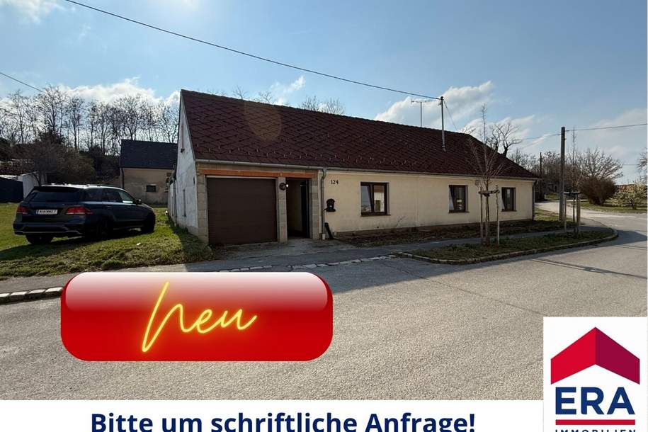 NEU: Frisch saniertes, ebenerdiges Miethaus mit uneinsehbarem Innenhof, Doppelgarage und viel Platz, Haus-miete, 990,00,€, 2272 Gänserndorf