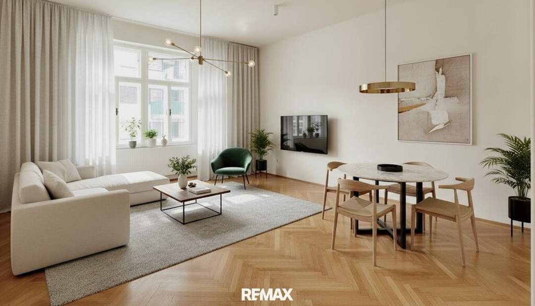 Altbauflair unbefristet mieten / 3 Zimmer Wohnung Nähe Floridsdorfer Spitz