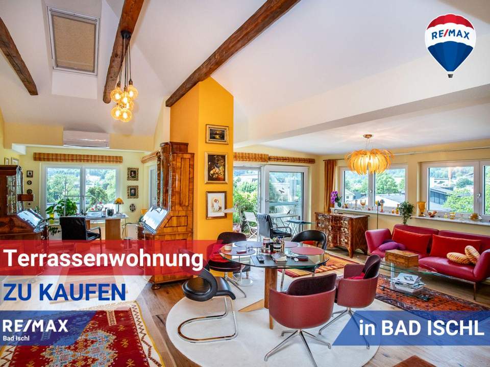 Über Bad Ischl - exklusive Terrassenwohnung mit Ausblick auf den Kurpark