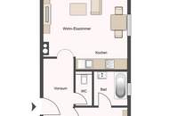 Lichtdurchflutete 2-Zimmer-Wohnung in Götzens – Ideal für Singles oder Paare