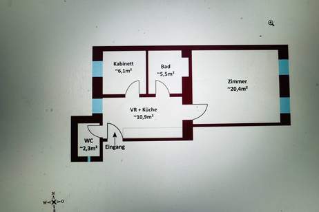 Anleger aufgepasst !!! Wohnung in U-Bahn-Nähe (U1) - mit Lift - für Kurzzeitvermietung geeignet, Wohnung-kauf, 189.000,€, 1100 Wien 10., Favoriten