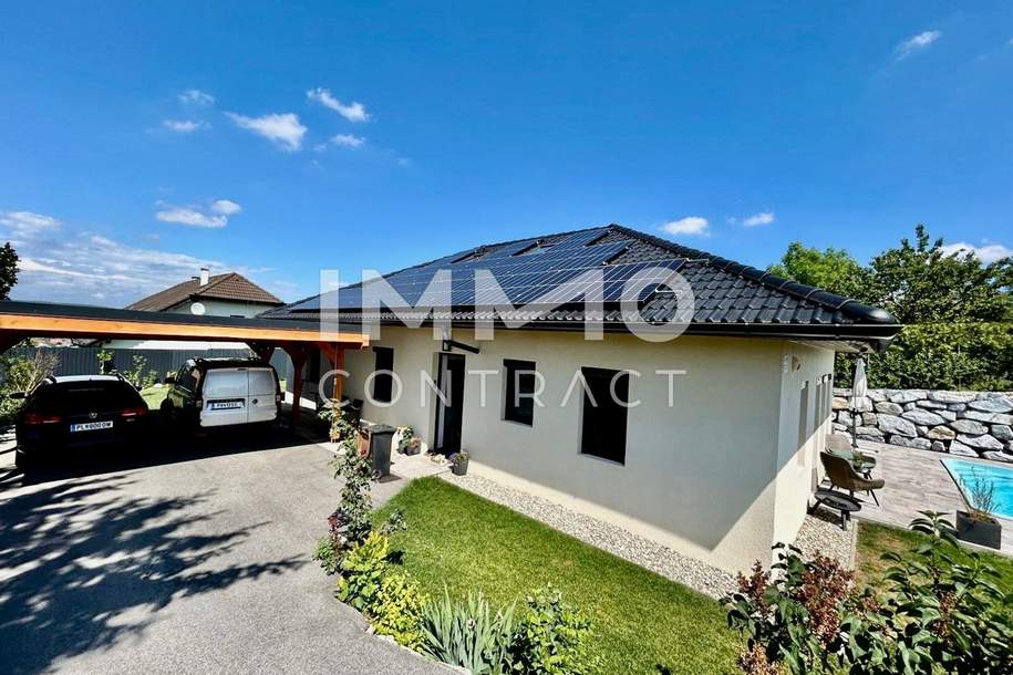 Neuwertiger Bungalow mit Pool - 10 Autominuten nördlich von St. Pölten!!, Haus-kauf, 389.000,€, 3123 Sankt Pölten(Land)