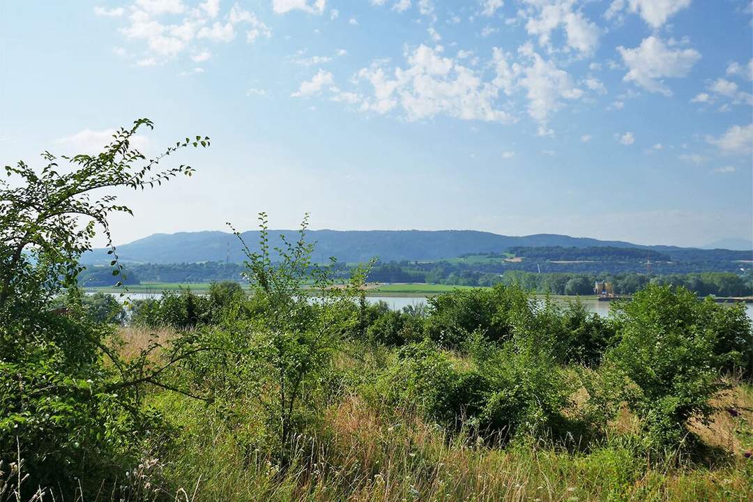 Baugrund an der Donau bei Melk mit Traumausblick bis zum Ötscher