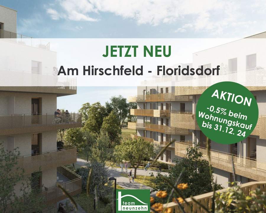 LEBEN UND GENIESSEN IM NEUEN WOHNQUARTIER – NAHE MARCHFELDKANAL UND GOLFCLUB