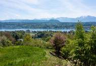 Seeblick-Grundstück in exklusiver Aussichtslage über Velden