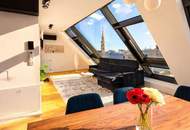 +++Erstbezug lichtdurchflutete 4-Zimmer Dachgeschosswohnung mit Wienblick und Bergblick + Terrasse- NESTROYPLATZ