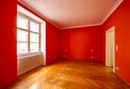 WIENER KLASSIK IM GÖTTWEIGERHOF: Topsanierte Altbauwohnung mit prachtvollem 70 m² großen Wohnsalon