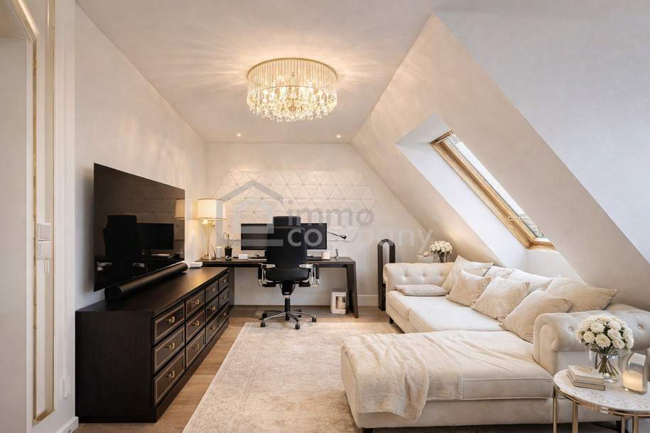 Neue 3-Zimmer-DG-Wohnung mit Panoramafenstern &amp; großer Terrasse - U3-Nähe, Wohnung-kauf, 485.000,€, 1030 Wien 3., Landstraße