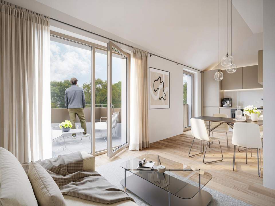 HOCHWERTIG UND MODERN WOHNEN IN LANGENZERSDORF: DACHGESCHOSSWOHNUNG MIT BESTER INFRASTRUKTUR UND VERKEHRSANBINDUNG IN GROSSARTIGER ZENTRUMSLAGE