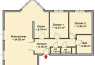 Ideal für eine Jungfamilie! 3-Zimmer-Mietwohnung Nähe Bahnhof, Kindergarten, Volksschule