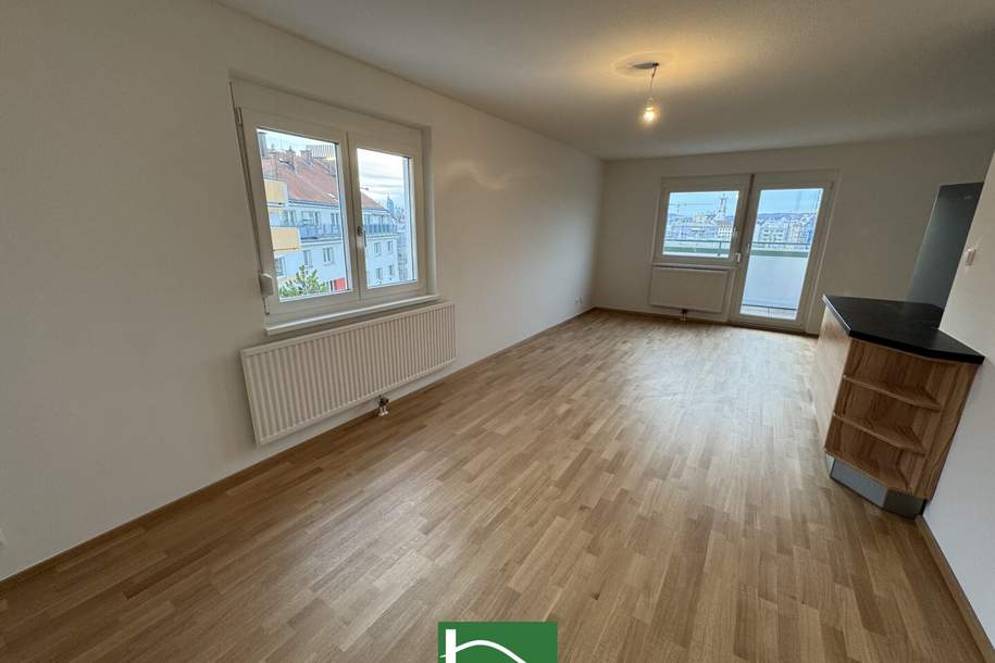 Frisch sanierte 1 Zimmer Wohnung - Grandiose Aufteilung + toller Ausblick!, Wohnung-miete, 799,00,€, 1210 Wien 21., Floridsdorf