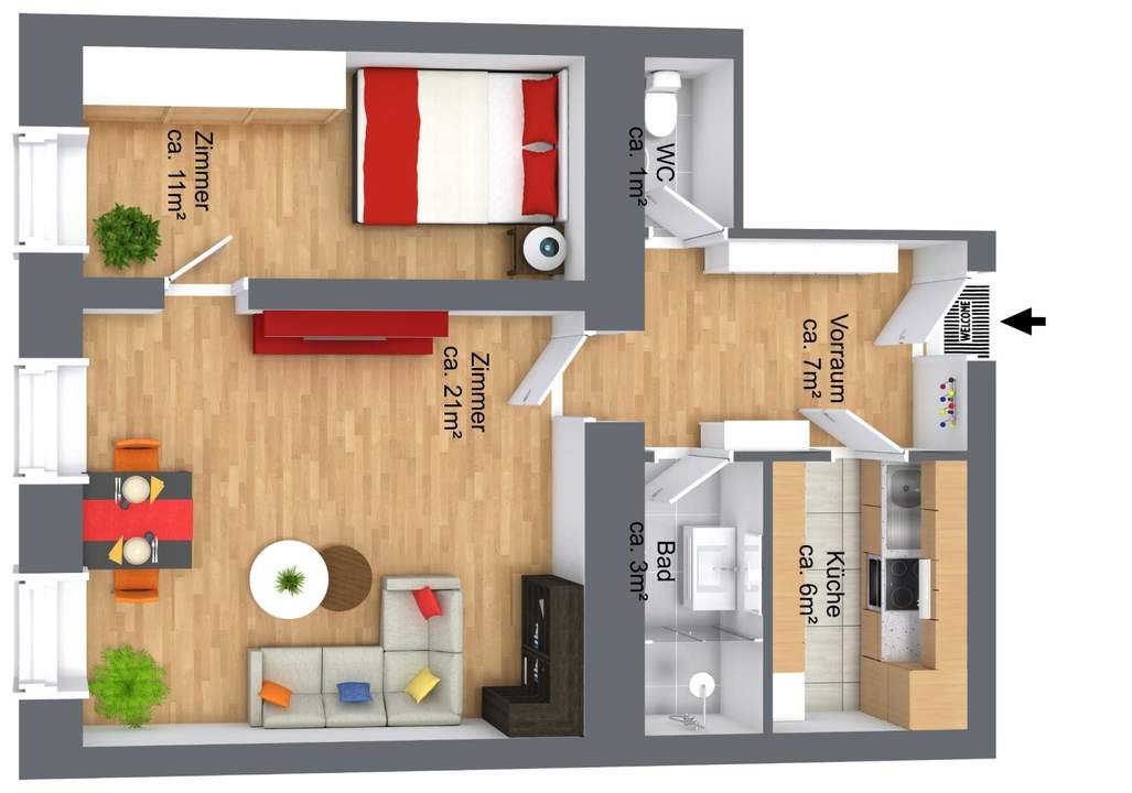 "Anlegerwohnung im Zweiten!"