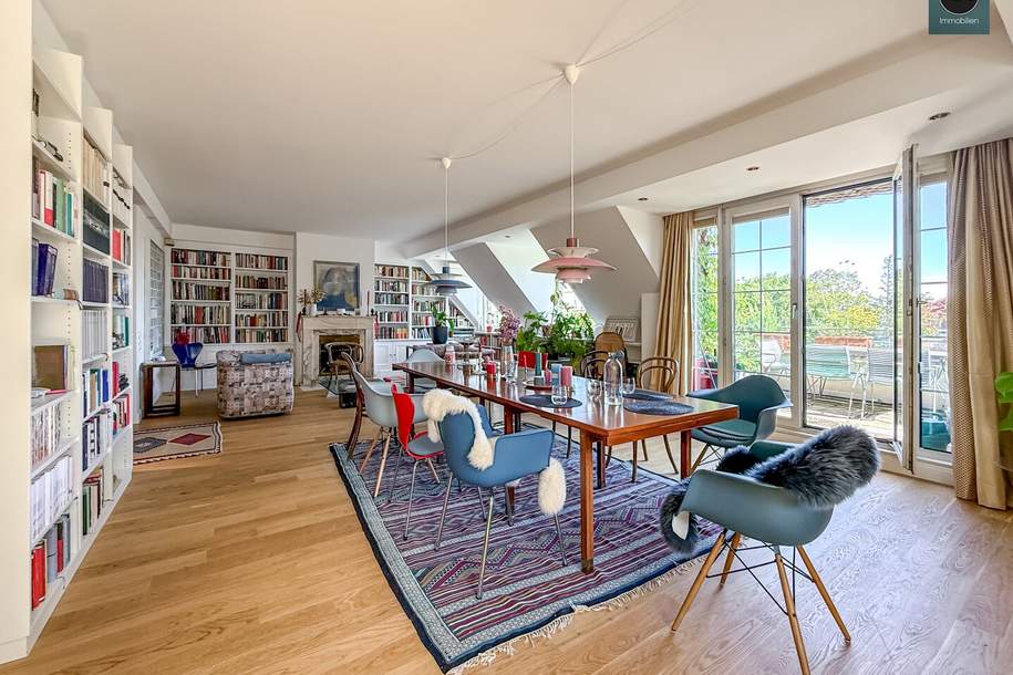 Provisionsfrei: Döblinger Cottage ! Klimatisiertes Luxus - Dachgeschoss - Apartment mit 2 Terrassen! Garagen verfügbar!, Wohnung-miete, 3.298,43,€, 1190 Wien 19., Döbling