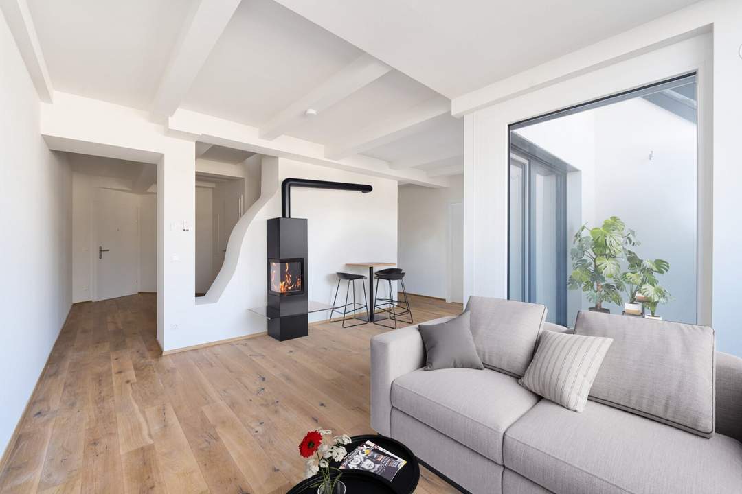 Hauptbahnhof Nähe U1, Erstbezug! Exklusive ruhige und sonnendurchflutete DG Wohnung