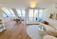 Fresh, fancy, fertig zum Einziehen! Zwei Ebenen. Drei Zimmer. 100 % Wow! Frisch sanierte Neubauwohnung im Dachgeschoss + Klimageräte + Westterrasse + Gute Infrastruktur!