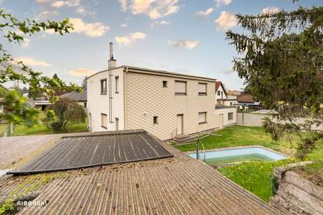 Sonnige Liegenschaft mit Traumgarten, Pool und Grillplatz - Schneebergblick vom Balkon, Haus-kauf, 465.000,€, 2542 Baden