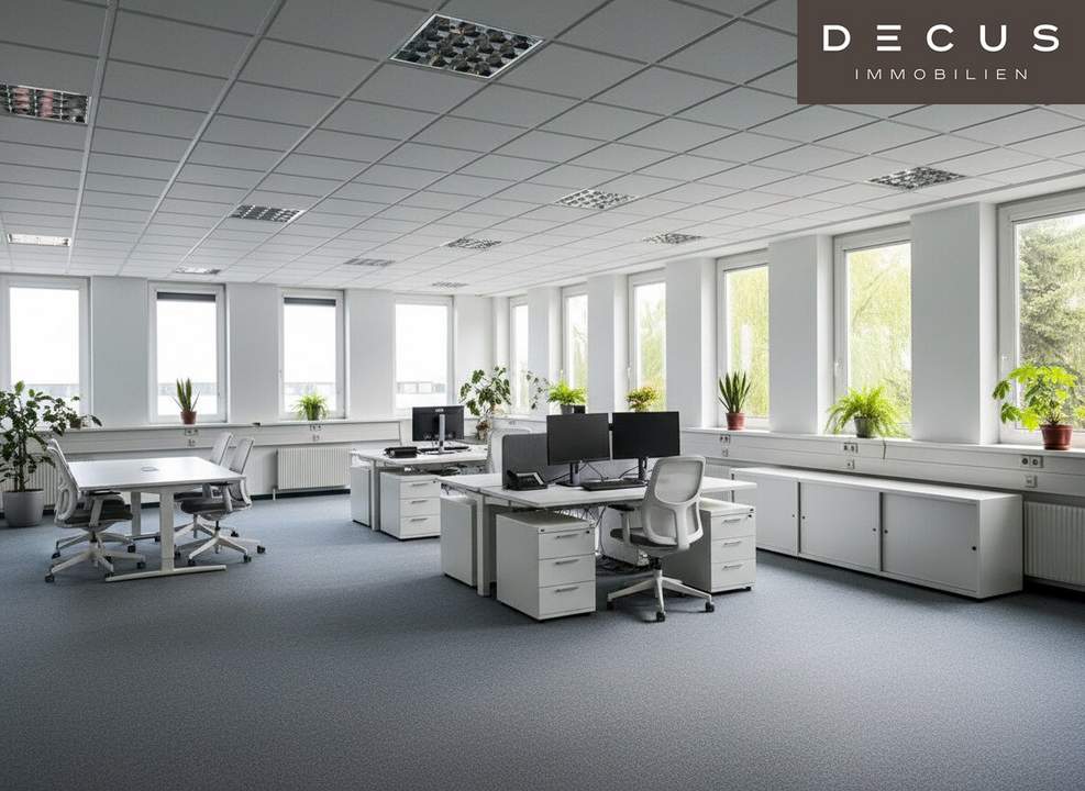 Büroflächen inkl. großer Anzahl von verfügbaren Stellplätzen