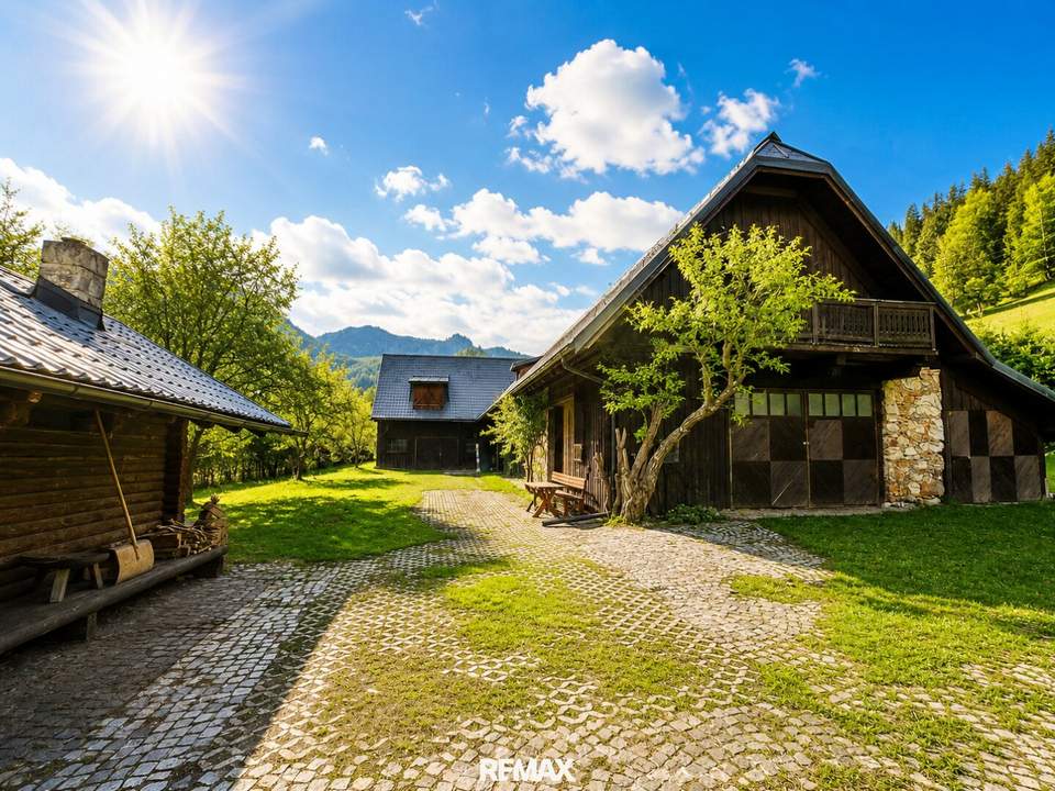 Ein Platz für Visionen – Naturverbundene Liegenschaft mit Ausbau- und Neubauoptionen
