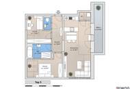 Erstbezug | Helle 3-Zimmer-Neubauwohnung mit hofseitigem Balkon | sofort bezugsbereit | Luftwärmepumpe | Wanne &amp; Dusche