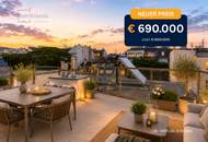 SONNE. WEITBLICK. DACHTERRASSE – 2-ZIMMER-DACHGESCHOSSWOHNUNG MIT VIEL FREIRAUM