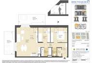 2 Dachterrassen & 2 Monate mietfrei – 3-Zimmer-DG-Wohnung mit Kühlung
