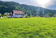 Seltene Gelegenheit! Ebenes Baugrundstück im sonnigen Ort Molzbichl, in unmittelbarer Nähe zur Bezirksstadt Spittal/Drau