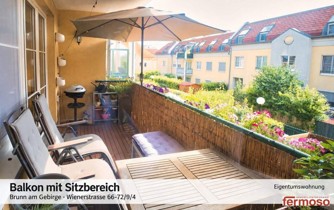 Ruhige &amp; Moderne 2-Zi-Wohnung in Brunn am Gebirge mit Balkon, Garage &amp; Klimaanlage – € 295.000