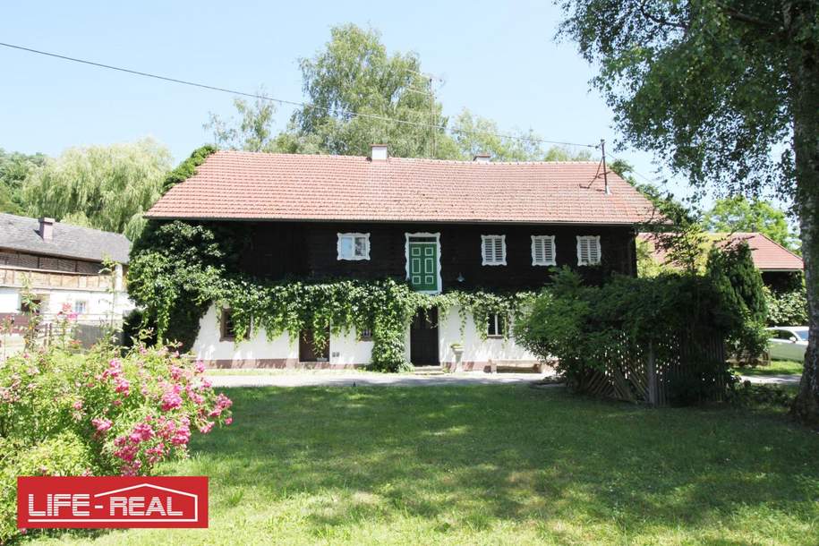 Charmantes Bauernsacherl mit Nebengebäuden - Dorfgebietwidmung, großzügigem Baugrundstück und Grünland, Haus-kauf, 215.000,€, 4755 Schärding