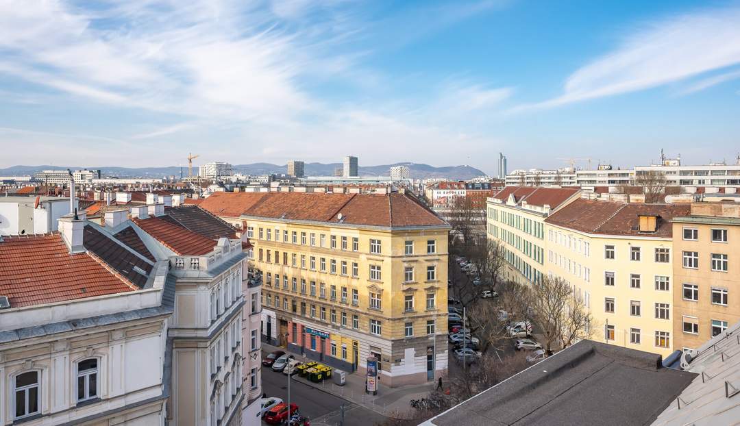 ++ SB1 ++ 2-Zimmer DG-Erstbezug mit Balkon und 360° Panorama-Dachterrasse