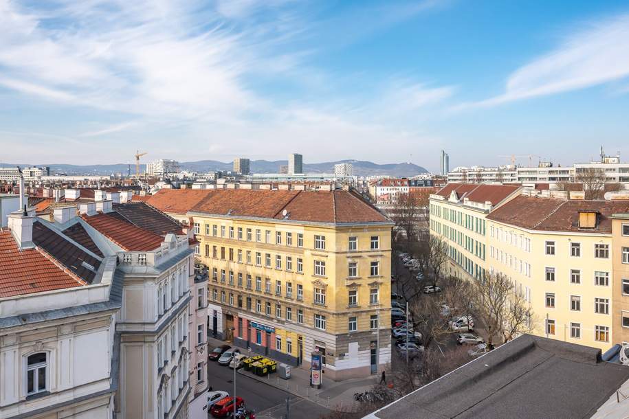 ++ SB1 ++ 2-Zimmer DG-Erstbezug mit Balkon und 360° Panorama-Dachterrasse, Wohnung-kauf, 695.000,€, 1020 Wien 2., Leopoldstadt