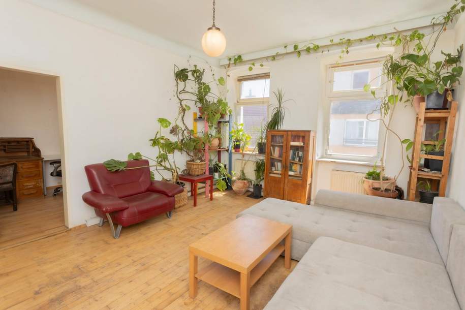 Investieren oder selbst gestalten – 3.Zimmer - 63 m² Altbaujuwel im 16. Bezirk, Wohnung-kauf, 169.000,€, 1160 Wien 16., Ottakring