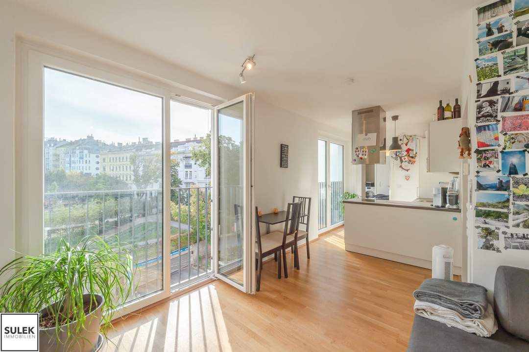 Ab 1.9.26 verfügbar: schöne, helle Neubauwohnung mit Grünblick (Schubertpark)