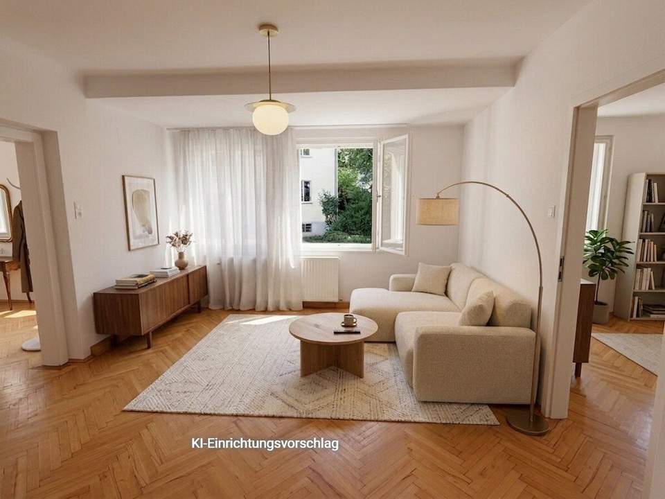 GRÜNRUHELAGE - TOPSANIERTE 4-ZIMMER-NEUBAUMIETE MIT SONNENBALKON UND GARAGENBOX