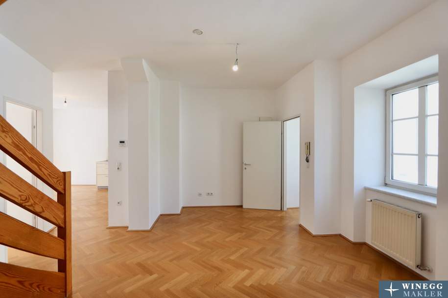 SCHLOSSQUADRAT! 5-Zimmer-Maisonette mit Garagenoption in wunderschöner Liegenschaft, Wohnung-kauf, 995.000,€, 1050 Wien 5., Margareten